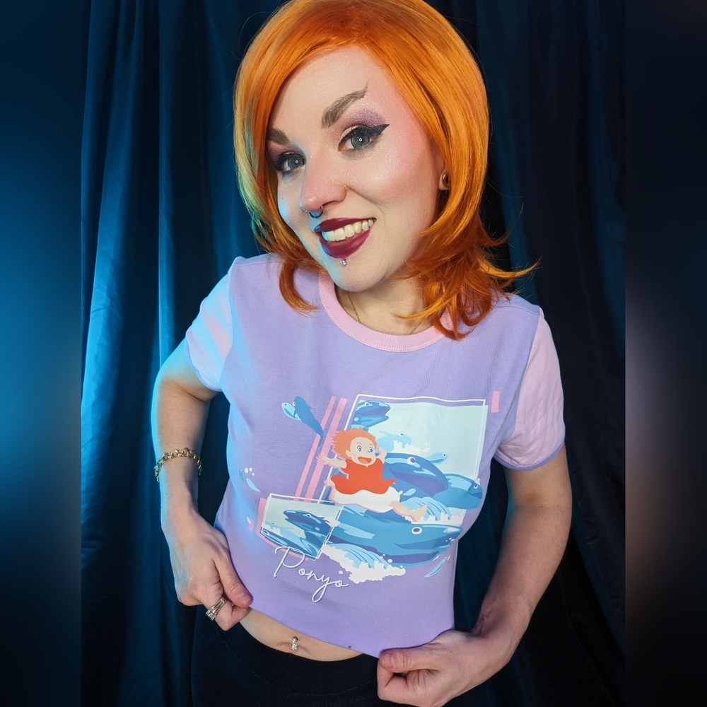 Her Universe Studio Ghibli Ponyo Pastel Block Girls Baby T-Shirt